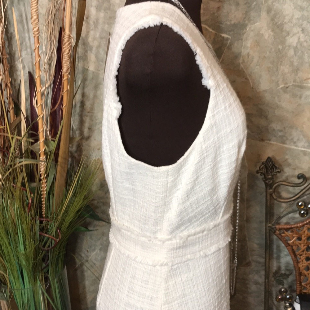 J.Crew 🌹  stunning creamy white tweed dress - Picture 12 of 16